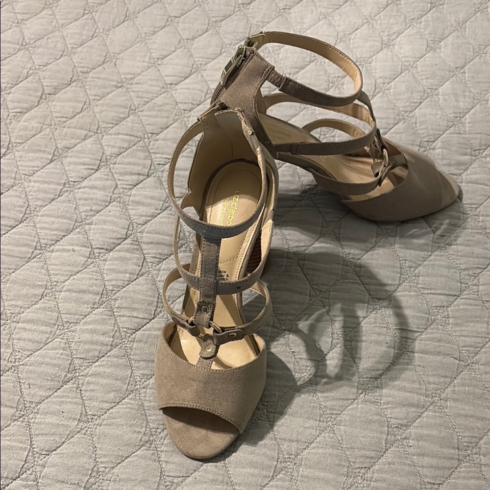 Liz Claiborne Tan Heeled Sandals